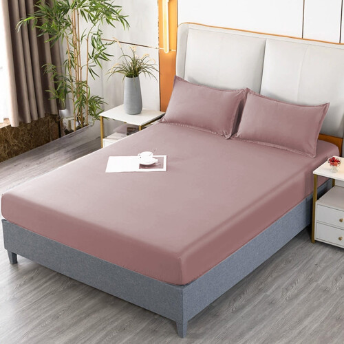 Fitted Sheet Queen Size Deep Pocket Pink 2