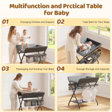 Ezebaby Foldable Baby Changing Table 4in1 Multifunctional Diaper Chang