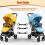 VLUNT 3pcs Stroller Connectors Set Adjustable Pram  Pushchair Connecto 1