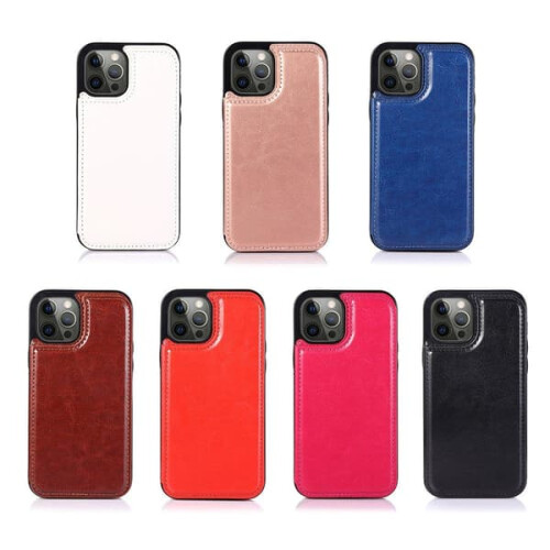 iPhone 13 Pro Max case with card holder red 1