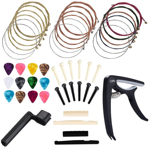 Acoustic Guitar Accessories Kit 48 pcs