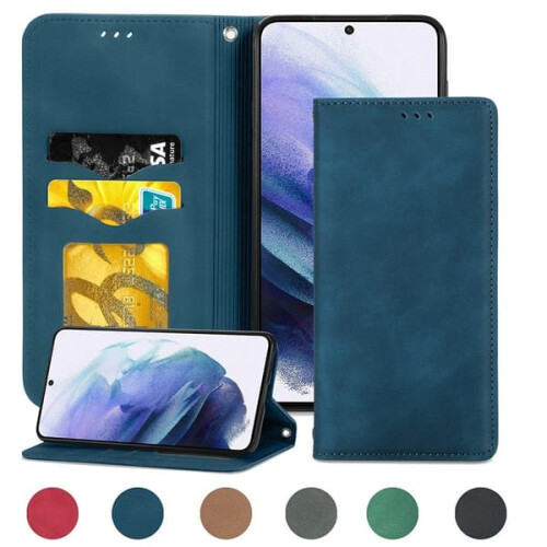Samsung Galaxy S21 Plus wallet case grey 1