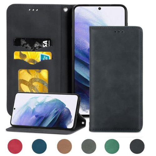 Samsung Galaxy S21 Plus wallet case grey 2