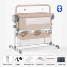 Doraystar Electric Bluetooth Smart Next to Me Crib Foldable Convertibl