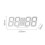 Digital Alarm Clock Black and White 2