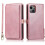 Red iPhone 13 wallet case with smooth design 3