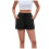 Shorts femininos casuais com bolsos, leves e ajustáveis. 1