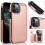 iPhone 13 Pro Max case with card holder rose red 8