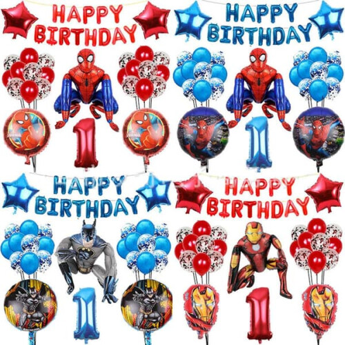 Spiderman foil balloon party decoration 1 piece