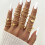 Knuckle Ring Set Black 18 Pieces 4