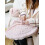 Chenille Yarn for Crocheting Blankets Light Pink 100g 3
