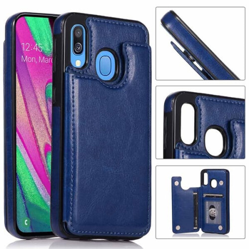 Samsung Galaxy A40 red case with card slot 1