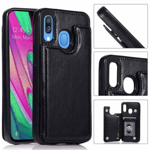 Samsung Galaxy A40 red case with card slot 2