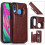 Samsung Galaxy A40 red case with card slot 8