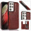 Samsung Galaxy S21 Ultra PU leather case Rose red 2