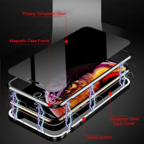 Privacy Protection Case for iPhone 14 Pro Max Silver 2