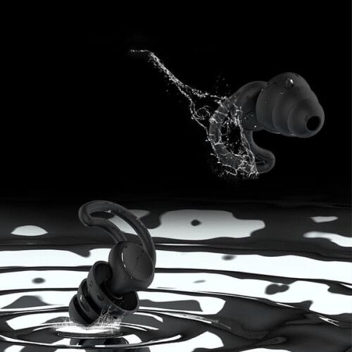 INF Soft Silicone Earplugs Black Sound Isolating 1