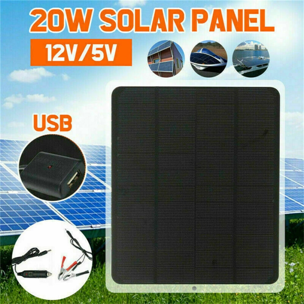 Solar Powered Fan 20W For Greenhouse Dog Chicken House 9152228952690