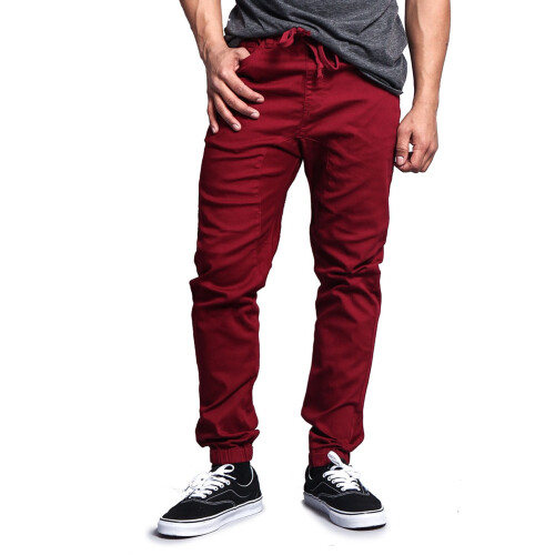 Men's drop crotch stretch jogger pants twill 5X