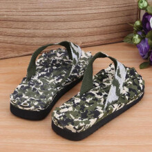 Men's Camo Flip Flops Sandals Green Size 44
