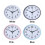 Wall Clock Quartz Blue 12-inch 7