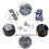 No-sew trouser buttons white silver 10-pack 4