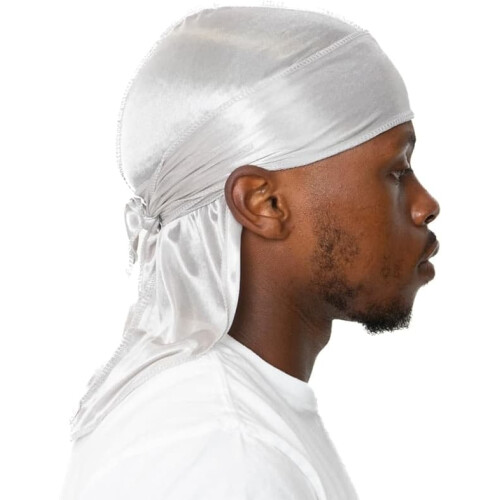 White Durag Head Covering One Piece 2