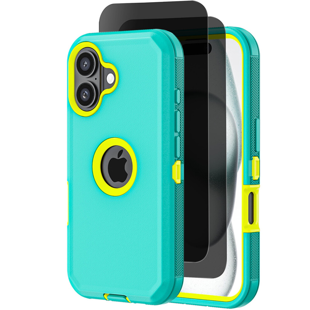 Iphone 16 Heavy Duty Shockproof Case With Privacy Screen 9152228943506