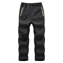 Kids Ski Pants Waterproof Windproof Fleece Warm Black
