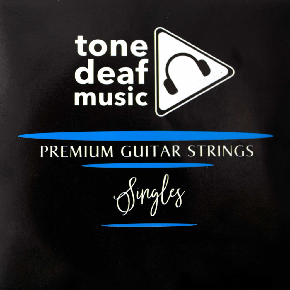 Tone Deaf Music 5 Pack Of Acoustic Guitar Strings - 024 Gauge Wound G 3Rd Single 24S 0