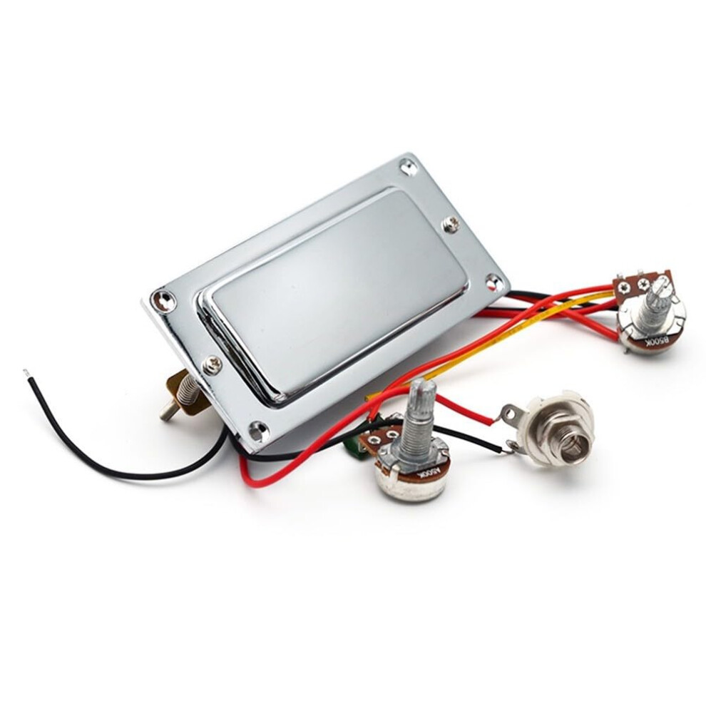 Helilyco Electric Guitar Humbucker Pickup Kit With For Pre-Wired 500K