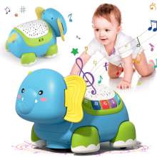 Elephant Musical Crawling Toy with Lights and Music for