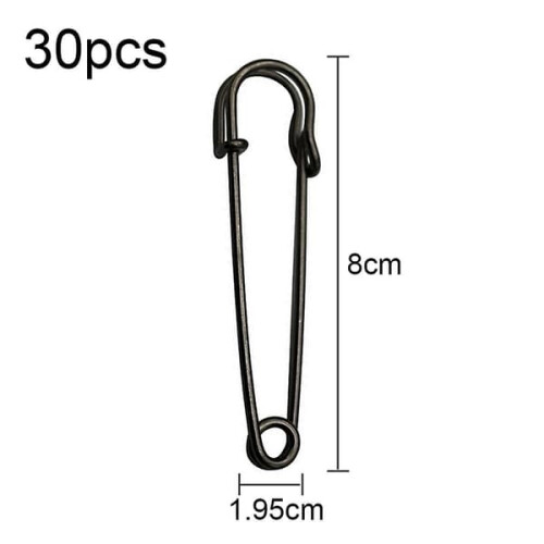 Safety Pins Heavy Duty Black 30 pcs 1