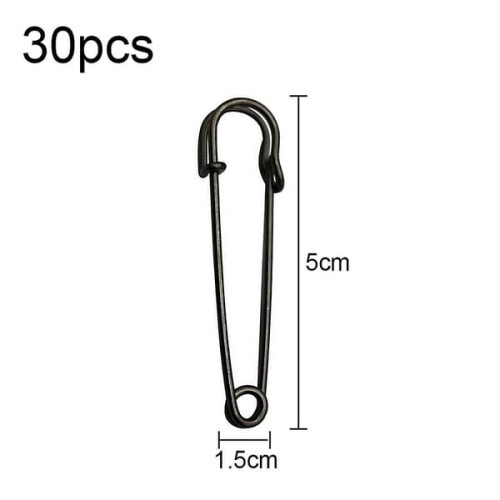 Safety Pins Heavy Duty 30 pcs Black 1