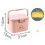 Medicine Box Portable Pill Storage 2-Layer Pink 4
