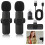 Wireless Bluetooth Microphone, Mini Clip On Lavalier Microphone for Ph 1
