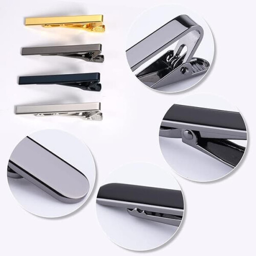 Tie Clips for Men Classic Style 4 pcs 2