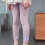 Leggings da bambina viola sottili con fiocco, 2 anni 2