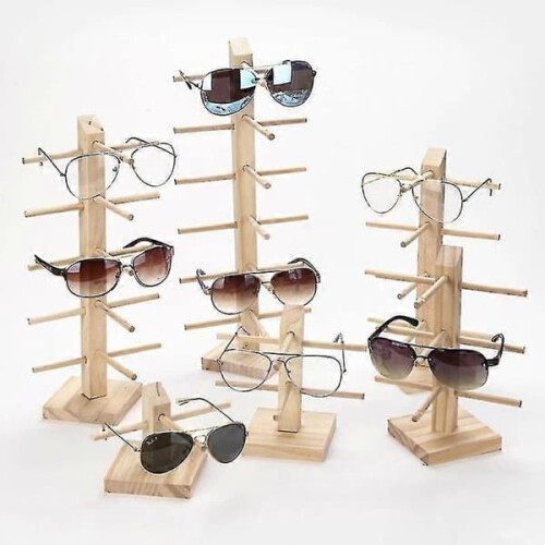 Wooden Eyeglasses Stand Durable Display Stand 1 Piece 2