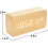 Wooden LED Alarm Clock with Time Temperature Date Display 3