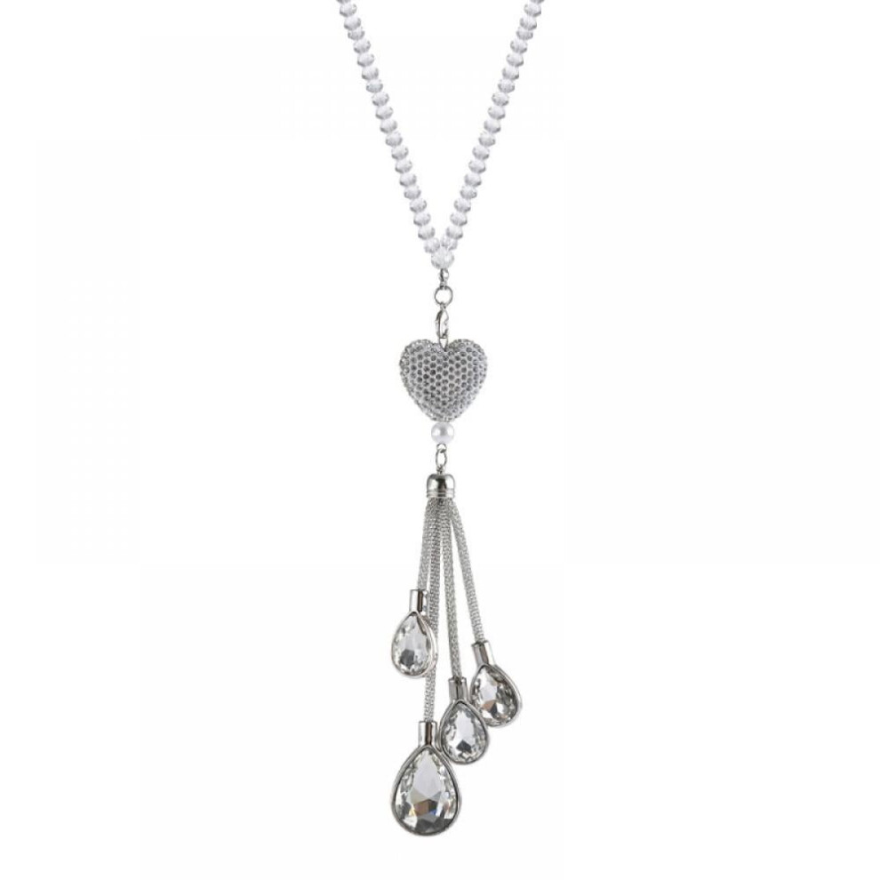 Heart-Shaped Crystal Car Pendant For Rearview Mirror 9170372499762