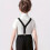 Kids Suspenders with Bow Tie Black 6