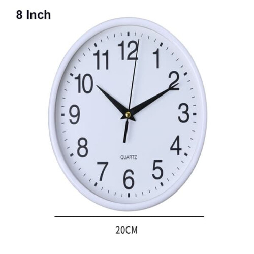 Wall Clock Quartz Grey 12-inch 1