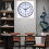 Wall Clock Quartz Grey 12-inch 5