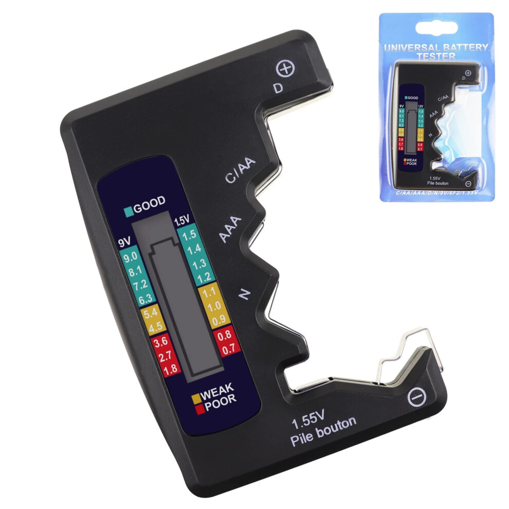 Battery Checker Lcd Display For Aa Aaa D N 9V 6F22 1.5V 9130661299022