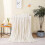 Fleece Blanket Soft White 200x230cm Microfiber Throw 2