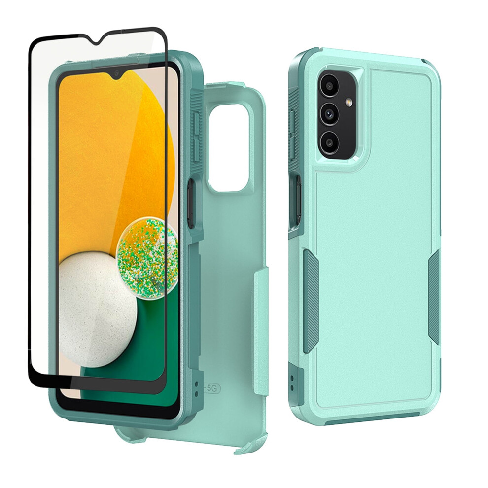 Xhy Galaxy A15 5G Case With Screen Protector Light Green 9170372517787