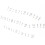 Piano keyboard labels removable white 88 keys 7