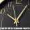 Black and Gold Wall Clock 10 Inch Silent Battery Operated 6