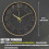 Black and Gold Wall Clock 10 Inch Silent Battery Operated 7
